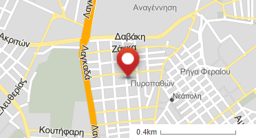 Location of business on map
