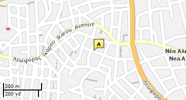 Location of business on map
