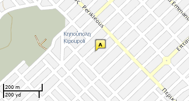 Location of business on map
