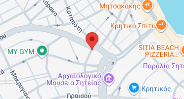 Location of business on map