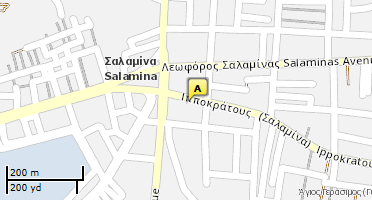 Location of business on map