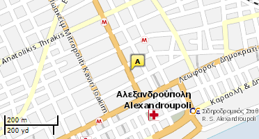 Location of business on map