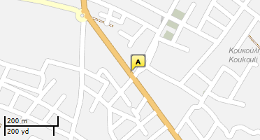 Location of business on map