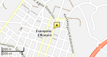Location of business on map