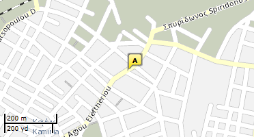 Location of business on map