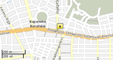 Location of business on map