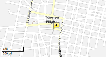 Location of business on map