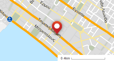 Location of business on map