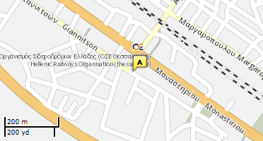 Location of business on map