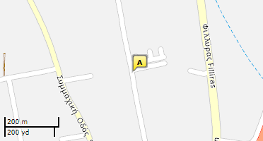 Location of business on map