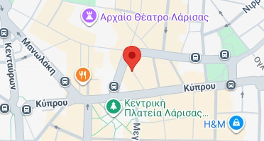 Location of business on map