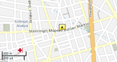 Location of business on map