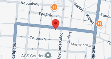 Location of business on map