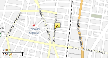Location of business on map