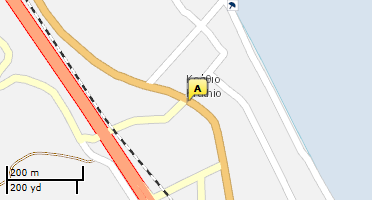 Location of business on map