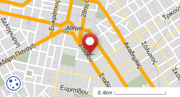 Location of business on map