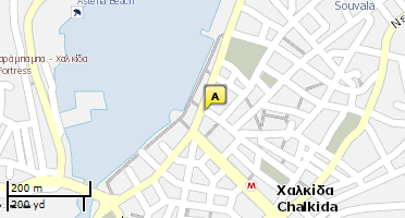 Location of business on map