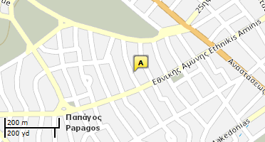 Location of business on map