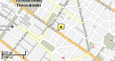 Location of business on map