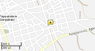 Location of business on map