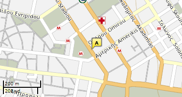 Location of business on map