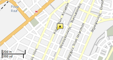 Location of business on map