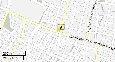 Location of business on map