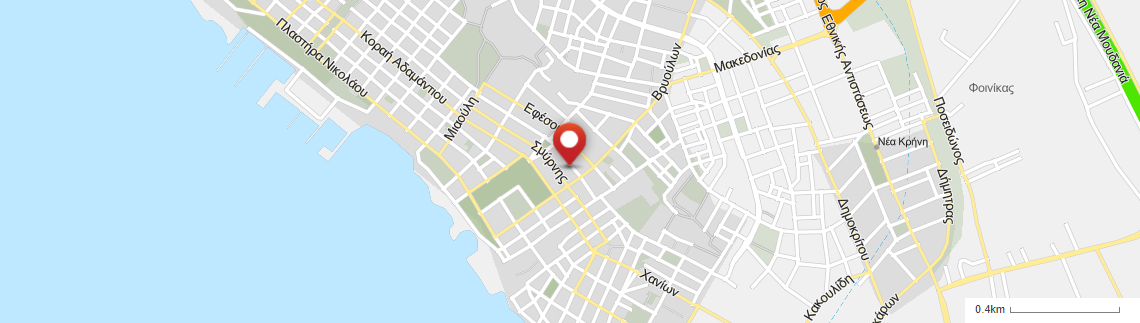 Location of business on map