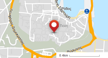 Location of business on map