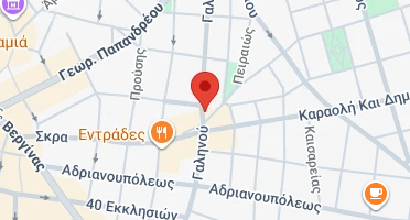 Location of business on map