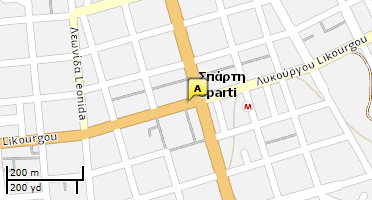 Χάρτης και σημείο της επιχείρησης