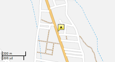 Location of business on map