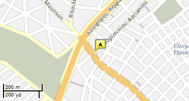 Location of business on map