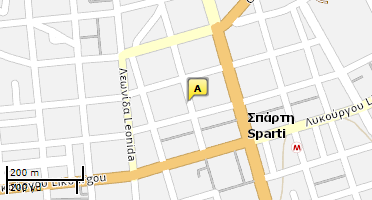 Location of business on map