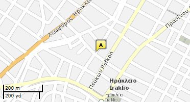 Location of business on map