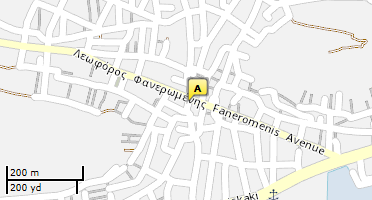 Location of business on map