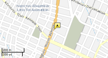 Location of business on map