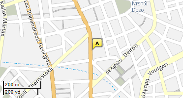 Location of business on map