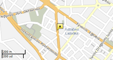 Location of business on map