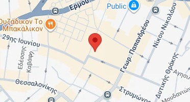 Location of business on map