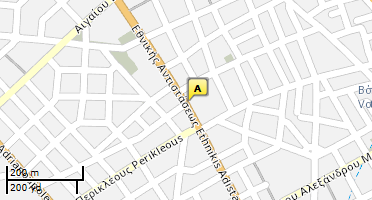 Location of business on map