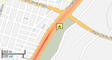 Location of business on map