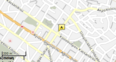Location of business on map
