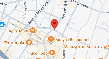 Location of business on map