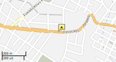 Location of business on map