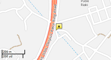 Location of business on map