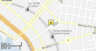 Location of business on map