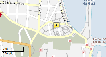 Location of business on map