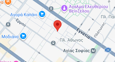Location of business on map