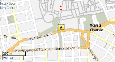 Χάρτης και σημείο της επιχείρησης